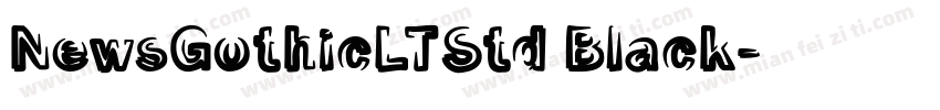 NewsGothicLTStd Black字体转换